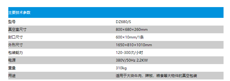 DZ680.S大物件真空包装机(图2)