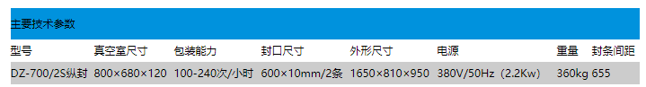 DZ700.2S纵封真空包装机(图2)