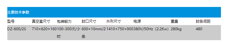 DZ600.2s自动真空包装机(图2)